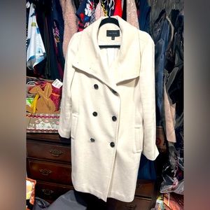Ann Taylor Long Cream colored Coat